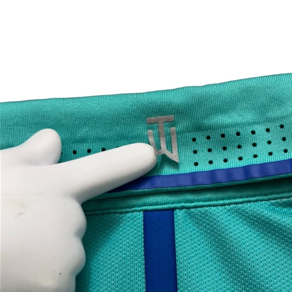 Nike Polo Shirt Mens Size XL Tiger Woods Collection Glow Snap Button Green - Picture 4 of 7